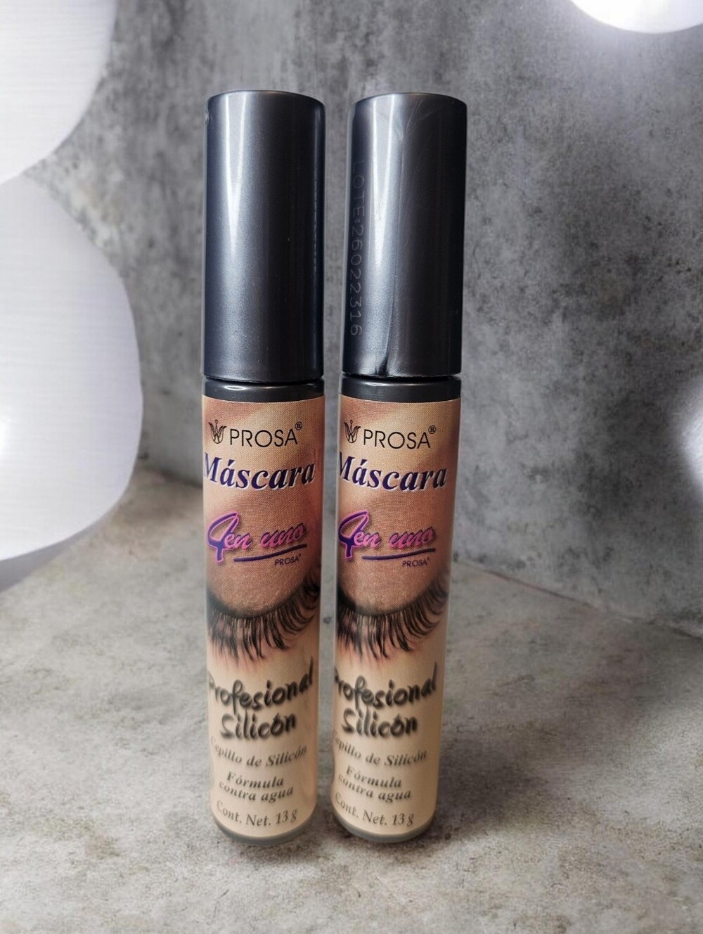 4-N-1 PROFESSIONAL SLICONE WATERPROOF MASCARA BY PROSA 2 PC